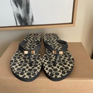 Coach flip flops